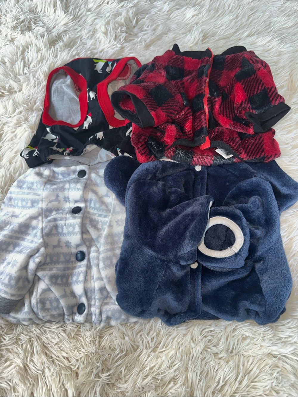 Lot of Cozy Pet Outfits